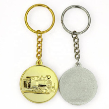 Zhongshan Artigifts Keyring Maker Gold Silver Plated Key Chains Custom Logo Metal Sport Medal Key Ring Chain Keychain